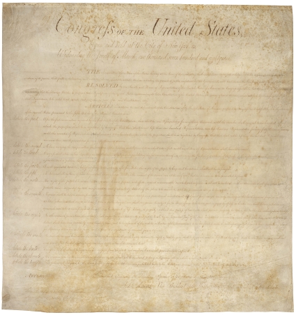 Bill of Rights – Celebrating its 218th Birthday