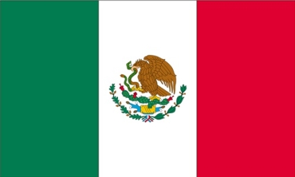 The Flag of Mexico.