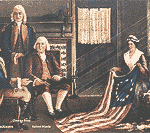 U.S. Flag represented in paintings