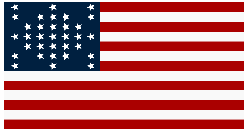 Thirty-three star U.S. flag