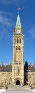The Peace Tower in Ottawa, Canada