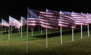 A Visit to a Healing Field Flag Display