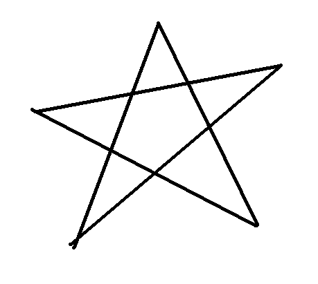 How to Draw a Five-Pointed Star